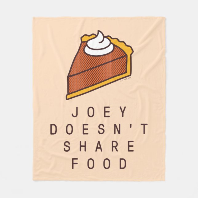 FRIENDS™ | Joey delar inte mat Fleecefilt (Framsidan)