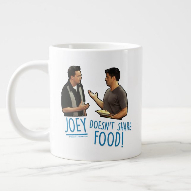 FRIENDS™ | Joey delar inte mat! Jumbo Mugg (Vänster)