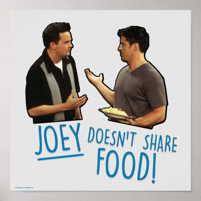FRIENDS™ | Joey delar inte mat! Poster (Framsidan)