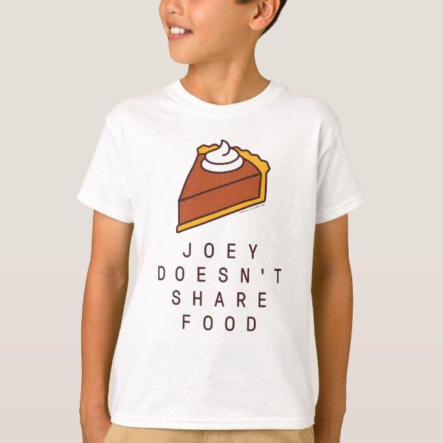 FRIENDS™ | Joey delar inte mat T Shirt (Framsida)