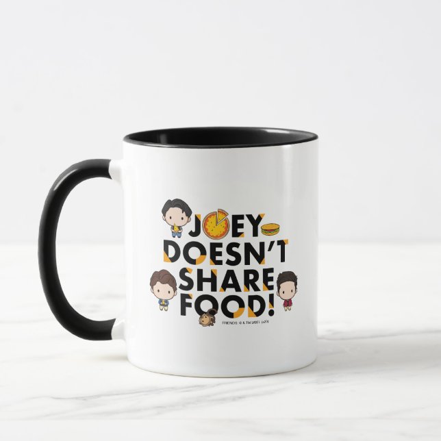 FRIENDS™ | Joey delar inte med sig av mat Chibi Mugg (Vänster)