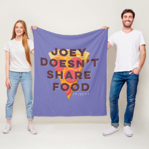 FRIENDS™   Joey delar inte med sig av mat - Pizza Fleecefilt