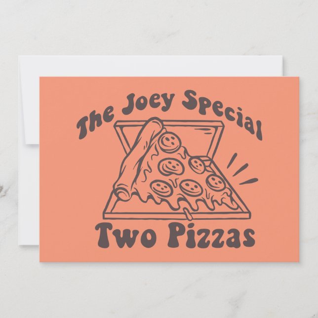 FRIENDS™ | Joey Pizza Citat Anteckningskort (Framsida)