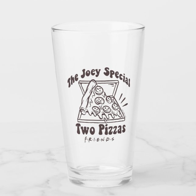 FRIENDS™ | Joey Pizza Citat Glaskopp (Framsida)