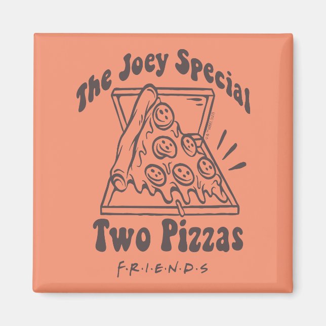 FRIENDS™ | Joey Pizza Citat Magnet (Framsidan)