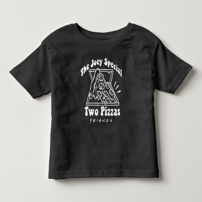 FRIENDS™ | Joey Pizza Citat Småbarn T Shirt (Framsida)