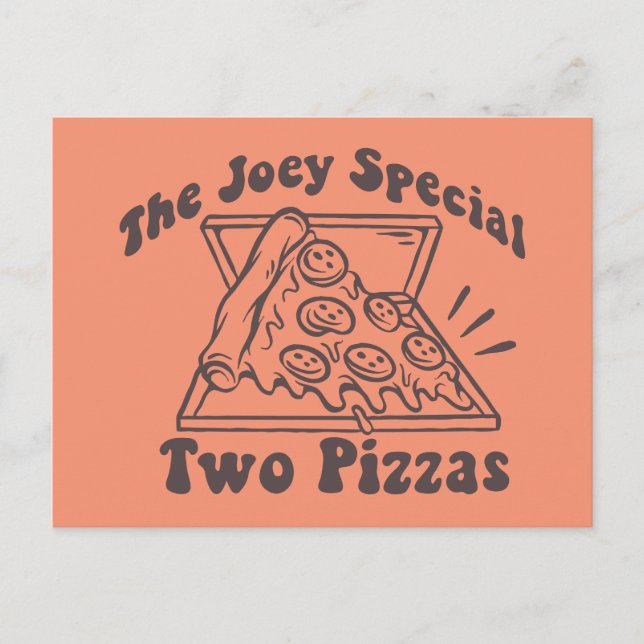 FRIENDS™ | Joey Pizza Citat Vykort (Framsida)