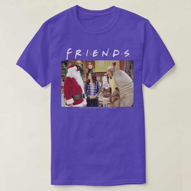 Friends jul Santa Möets Helgdag Armadillo T Shirt (Design framsida)