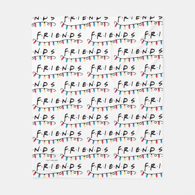 FRIENDS™ | Julbelysning Logo Fleecefilt (Framsidan)