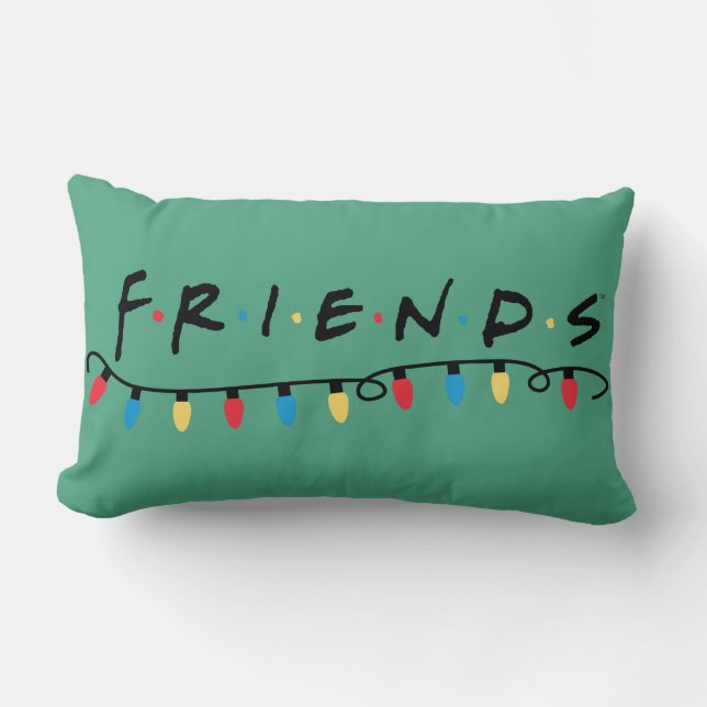 FRIENDS™ | Julbelysning Logo Lumbarkudde (Framsida)