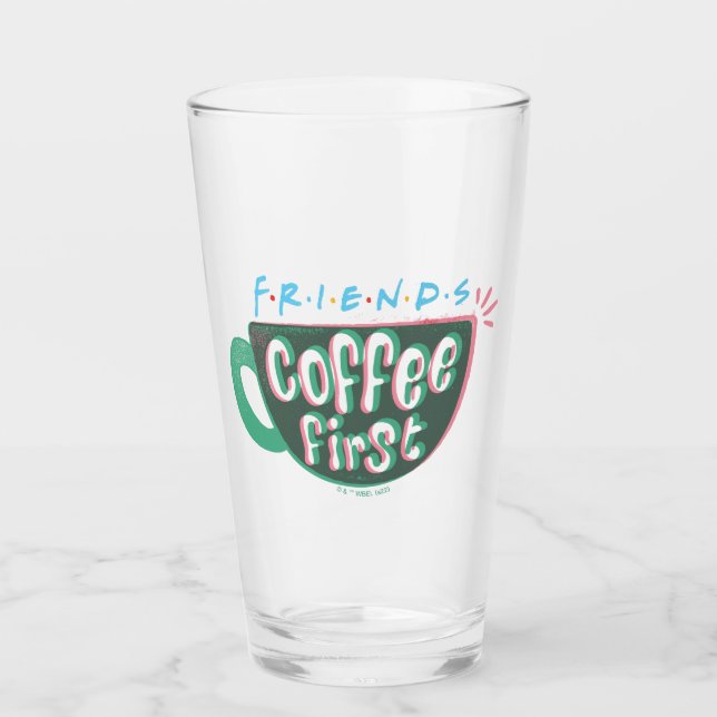 FRIENDS™ | Kaffe först Glaskopp (Framsida)