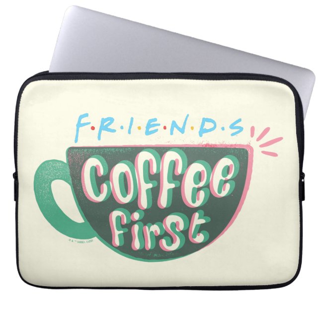 FRIENDS™ | Kaffe först Laptop Fodral (Framsidan)