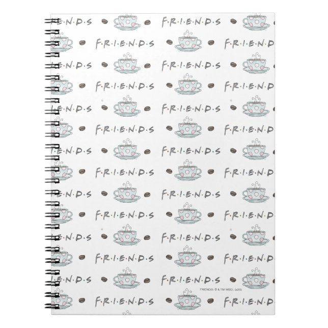 FRIENDS™ | Kaffe kopp Vattenfärg mönster Anteckningsbok (Framsidan)