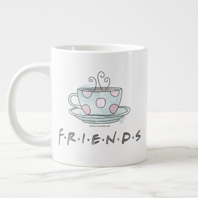 FRIENDS™ | Kaffemugg Vattenfärg Jumbo Mugg (Vänster)