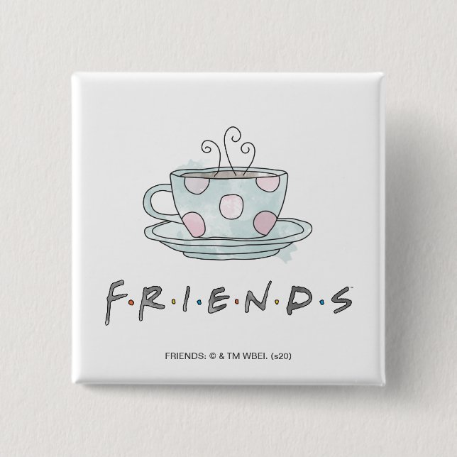 FRIENDS™ | Kaffemugg Vattenfärg Knapp (Framsida)