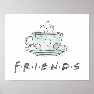 FRIENDS™ Kaffemugg Vattenfärg Poster