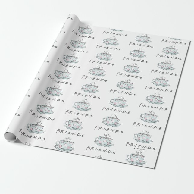 FRIENDS™ | Kaffemugg Vattenfärg Presentpapper (Utrullad)