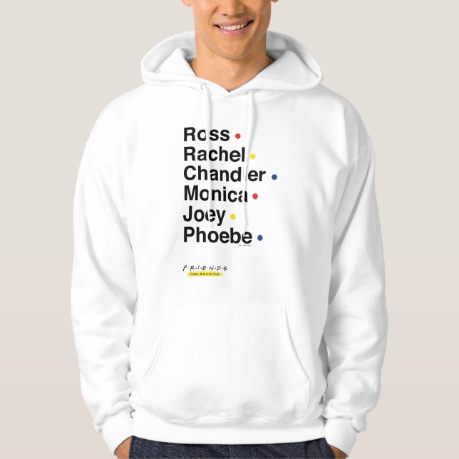 FRIENDS™ | Karaktärsnamn 2 Hoodie (Framsida)