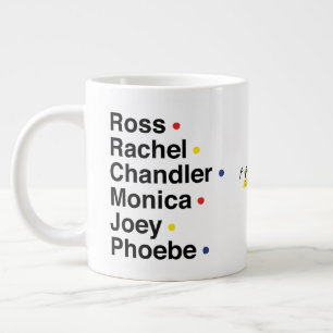 FRIENDS™ Karaktärsnamn Jumbo Mugg