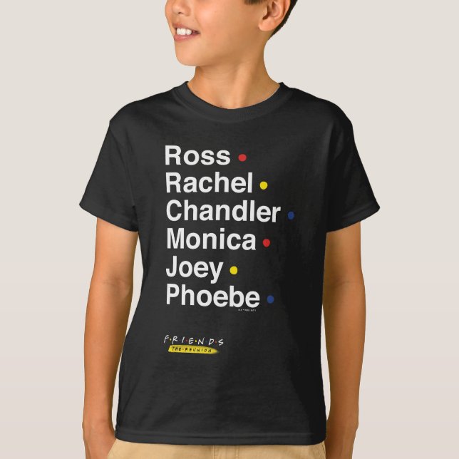 FRIENDS™ | Karaktärsnamn T Shirt (Framsida)