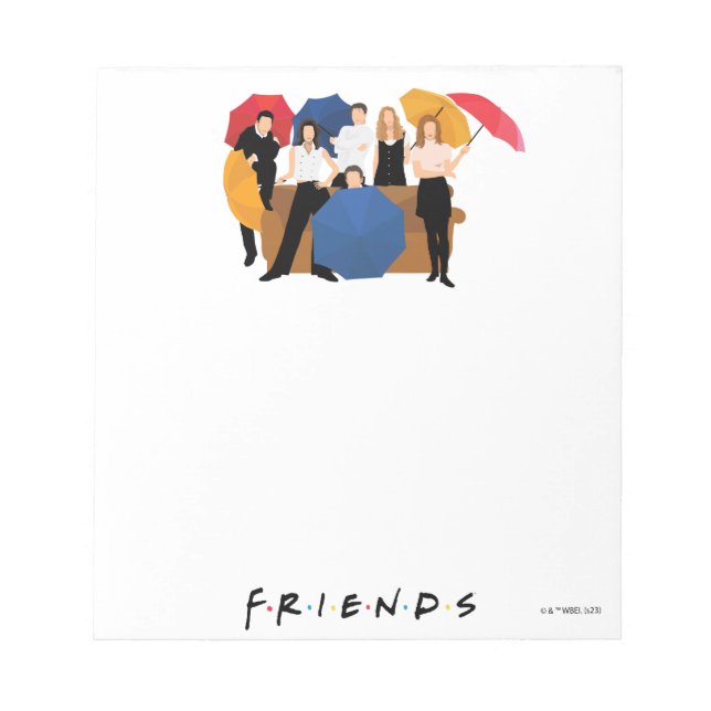 FRIENDS™ Karaktärssilhuett Anteckningsblock (Framsida)