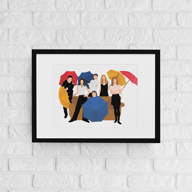 FRIENDS™ Karaktärssilhuett Poster (Skapare uppladdad)