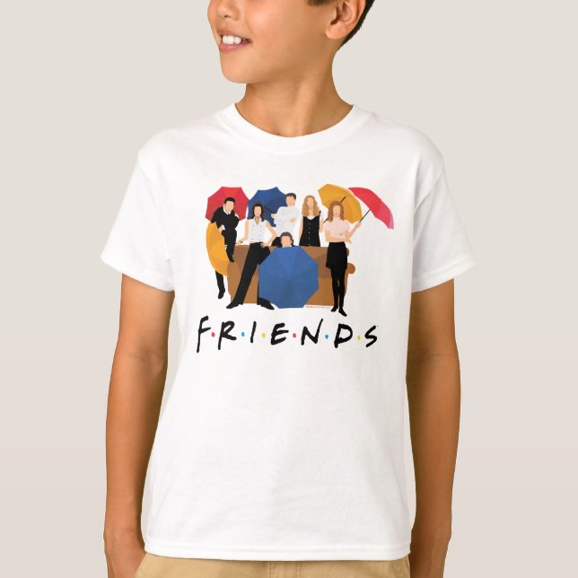 FRIENDS™ Karaktärssilhuett T Shirt (Framsida)