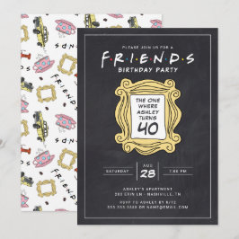 FRIENDS™ | Kritskrifts-inbjudan till 40-årsfirande Inbjudningar