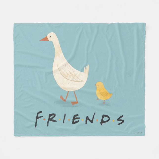 FRIENDS™ | Kycklingen och Ankungen Fleecefilt (Framsidan (Horisontell))