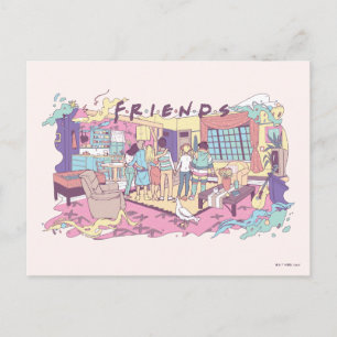 FRIENDS™ Lägenhets Cartoon Vykort