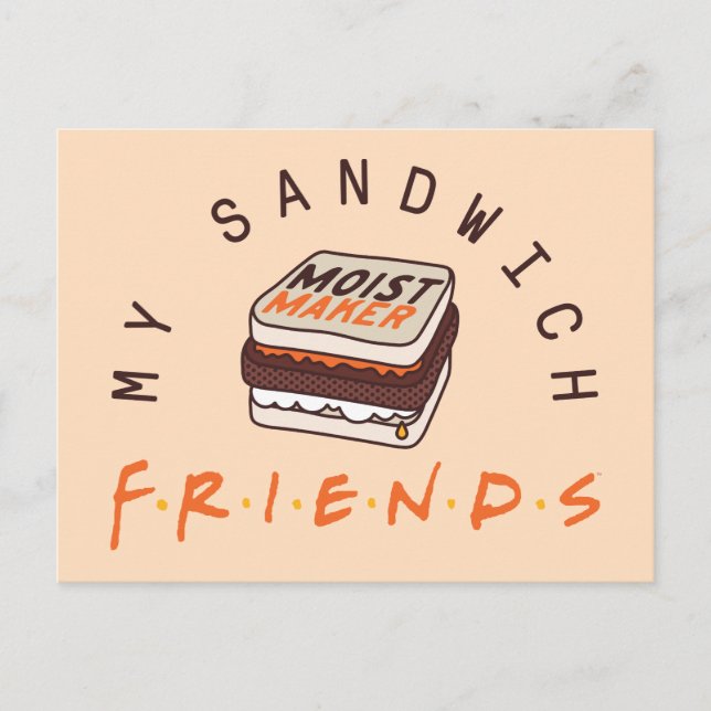 FRIENDS™ | Min Smörgås Inbjudan Vykort (Framsida)