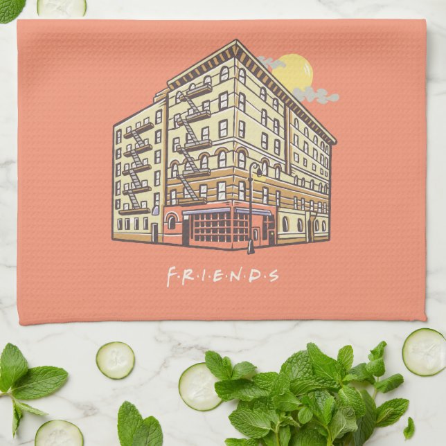 FRIENDS™ | Monicas lägenhetshus Kökshandduk (Vikta)