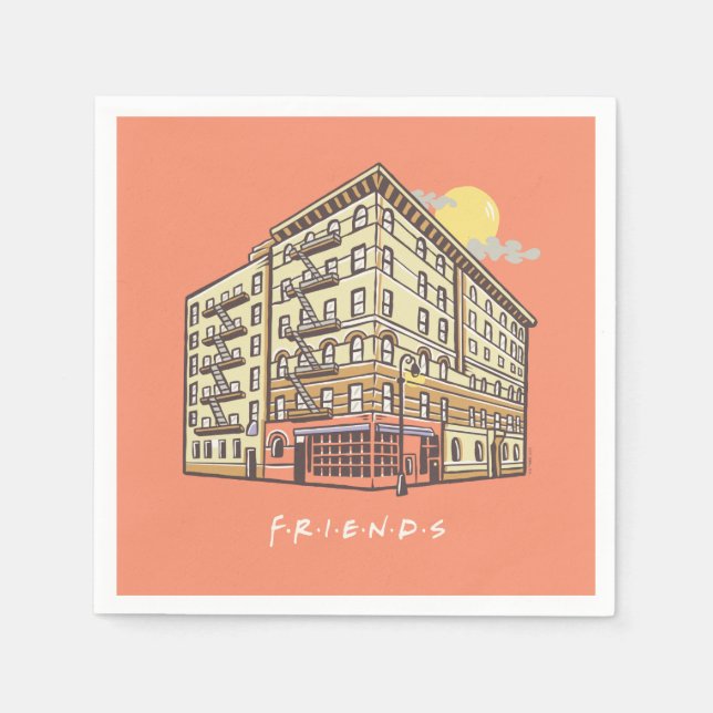 FRIENDS™ | Monicas lägenhetshus Pappersservett (Framsidan)