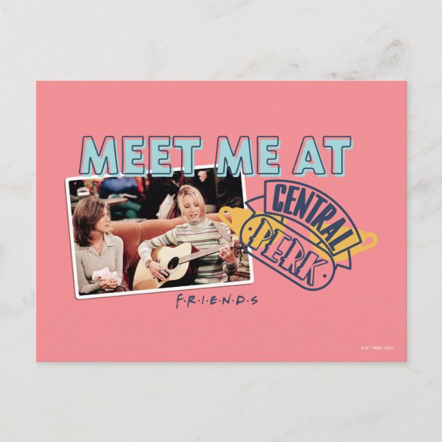 FRIENDS™ | Möt mig på Central Perk Vykort (Framsida)