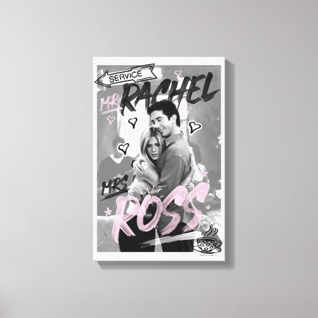 FRIENDS™ | Mr. Rachel & Mrs. Ross Canvastryck (Framsida)