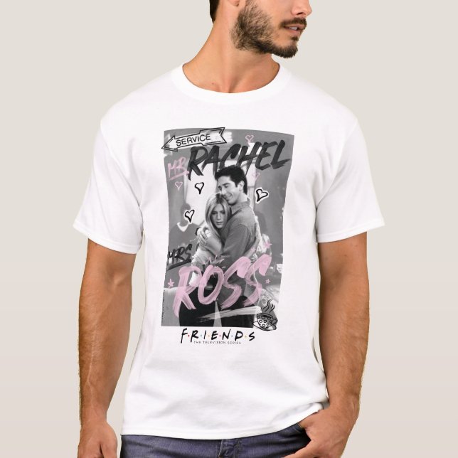 FRIENDS™ | Mr. Rachel & Mrs. Ross T Shirt (Framsida)