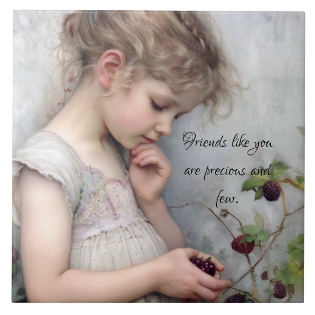 FRIENDS n RASPBERRIES TILE Kakelplatta (Framsidan)