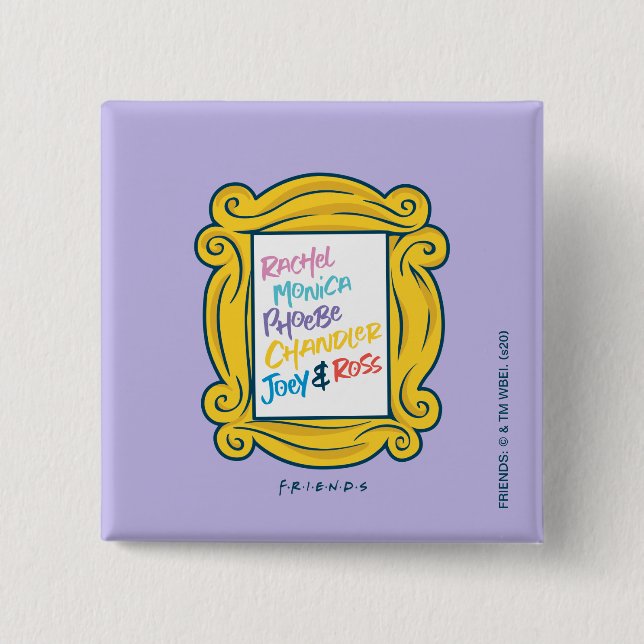 FRIENDS™ Namn i Peephole Knapp (Framsida)