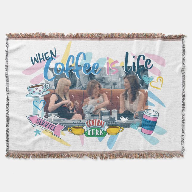 FRIENDS™ | När kaffe är livet Filt (Framsidan)
