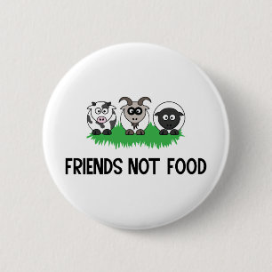 Friends not food, Gifts for Vegan Vegetarian Knapp