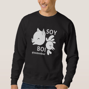 Friends Not Food Soy Boy Tofu Vegan Vegetarian Lång Ärmad Tröja