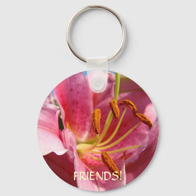 FRIENDS Nyckelringspresenter Rosa Calla Liljor Blo Nyckelring (Framsida)