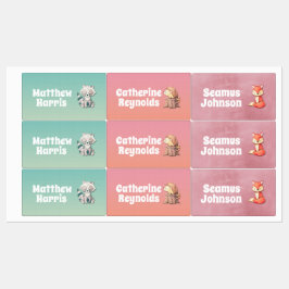Friends of Woodland: Kids Labels Set Klistermärke