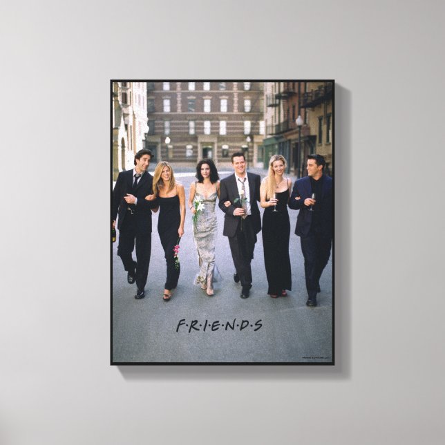 FRIENDS™ | Par i formell klänning Canvastryck (Framsida)