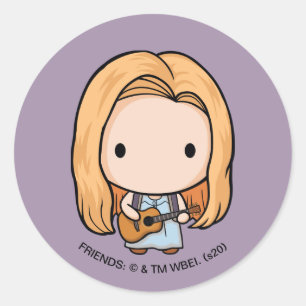 FRIENDS™ Phoebe Chibi Runt Klistermärke