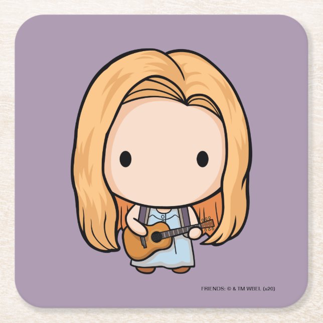 FRIENDS™ | Phoebe Chibi Underlägg Papper Kvadrat (Framsidan)