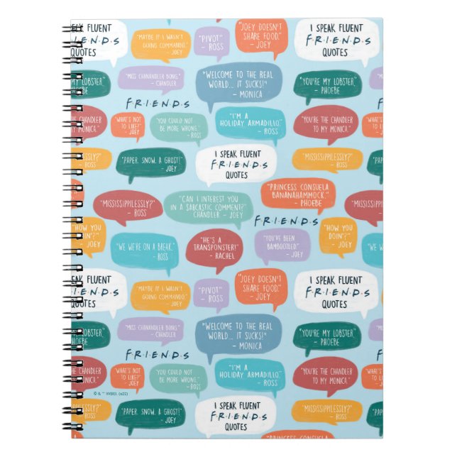 FRIENDS™ Quote Mönster Anteckningsbok (Framsidan)