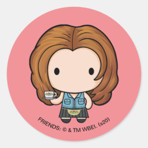 FRIENDS™ Rachel Chibi Runt Klistermärke