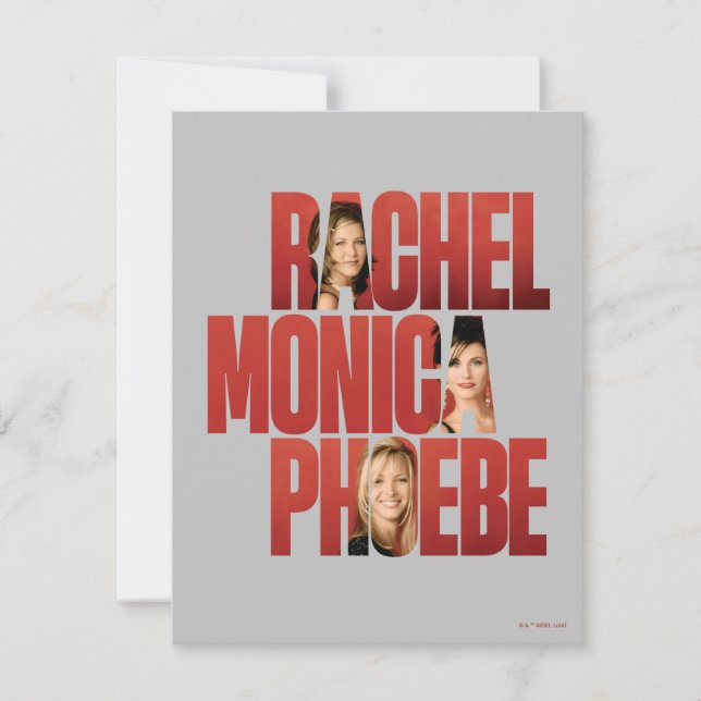 FRIENDS™ | Rachel, Monica & Phoebe Anteckningskort (Framsida)