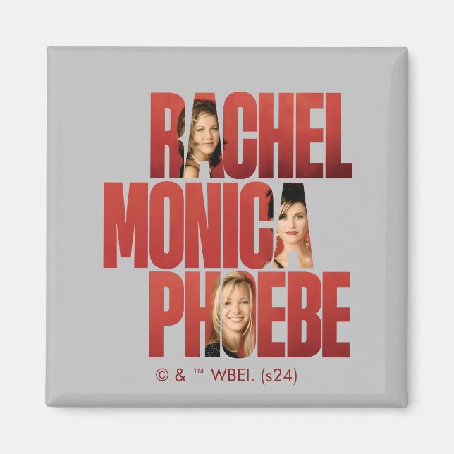 FRIENDS™ | Rachel, Monica & Phoebe Magnet (Framsidan)